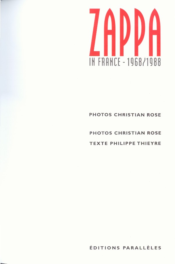 Zappa In France – 1968/1988